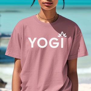 Yogi Shirt, Yoga Shirt, Yoga Lover Shirt, Cute Yoga Shirt, Gift Shirt, Yoga Instructor Gift, Namaste Shirt, Yoga Teacher & Meditation Shirt Heather Mauve