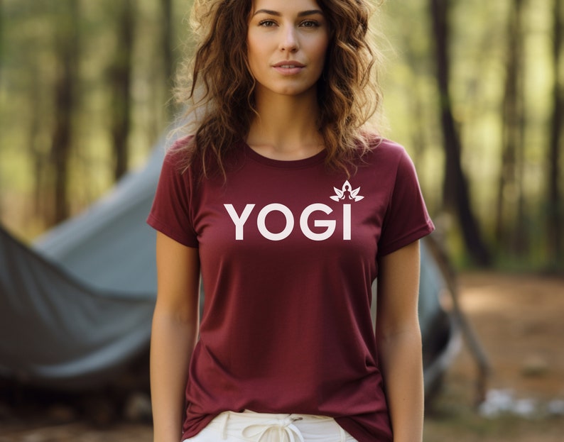 Yogi Shirt, Yoga Shirt, Yoga Lover Shirt, Cute Yoga Shirt, Gift Shirt, Yoga Instructor Gift, Namaste Shirt, Yoga Teacher & Meditation Shirt Maroon