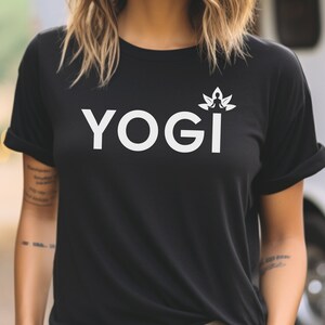 Yogi Shirt, Yoga Shirt, Yoga Lover Shirt, Cute Yoga Shirt, Gift Shirt, Yoga Instructor Gift, Namaste Shirt, Yoga Teacher & Meditation Shirt Black