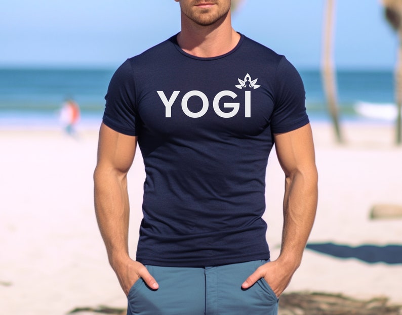 Yogi Shirt, Yoga Shirt, Yoga Lover Shirt, Cute Yoga Shirt, Gift Shirt, Yoga Instructor Gift, Namaste Shirt, Yoga Teacher & Meditation Shirt Navy