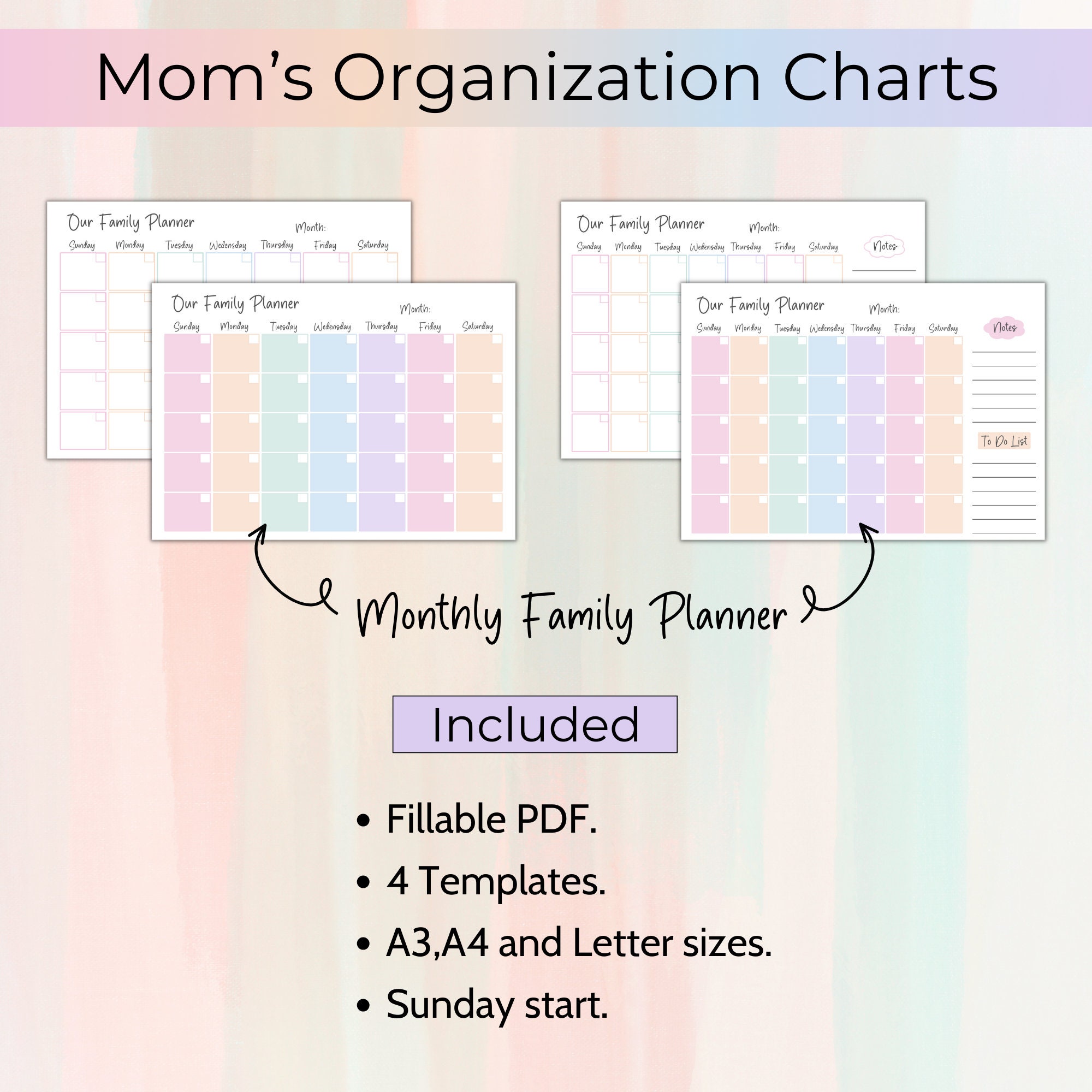 Ultimate Mom &amp; Kids Bundle Printable Family Chore Chart - Etsy
