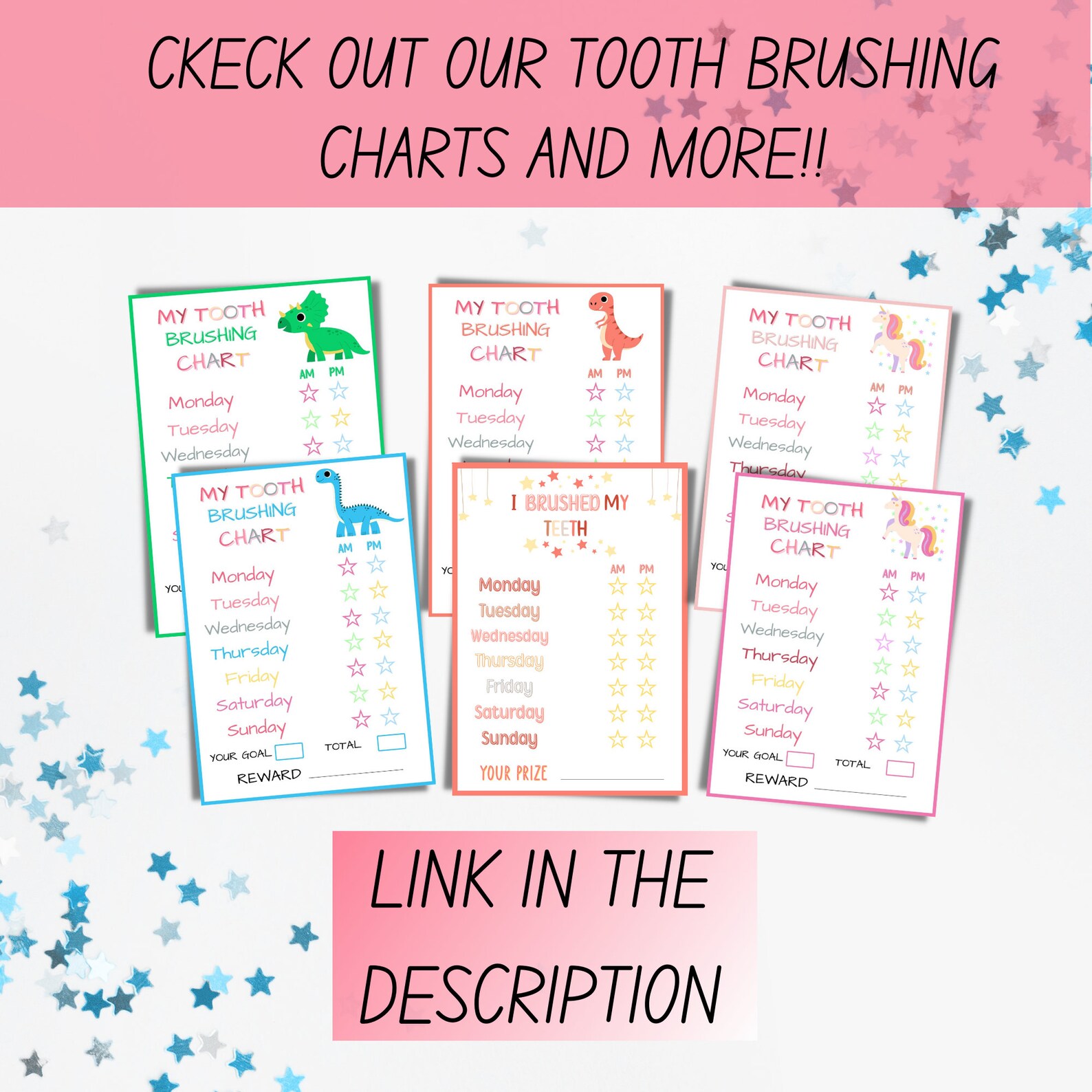 My Tooth Brushing Chore Chart Printable, Habit Tracker for Kids ...