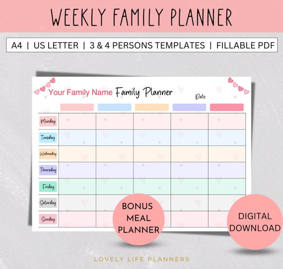 Busy Family Schedule