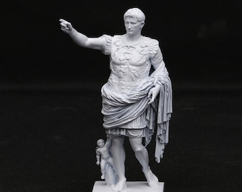 プリマ・ポルタのアウグストゥス。精巧なレプリカ。高品質樹脂製