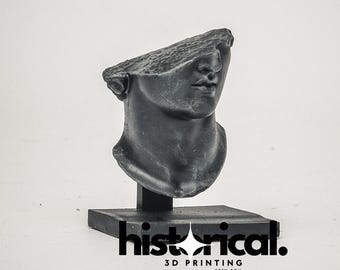 HANDPAINTED Fragmentary Colossal Head of a Youth - RESIN REPLICA