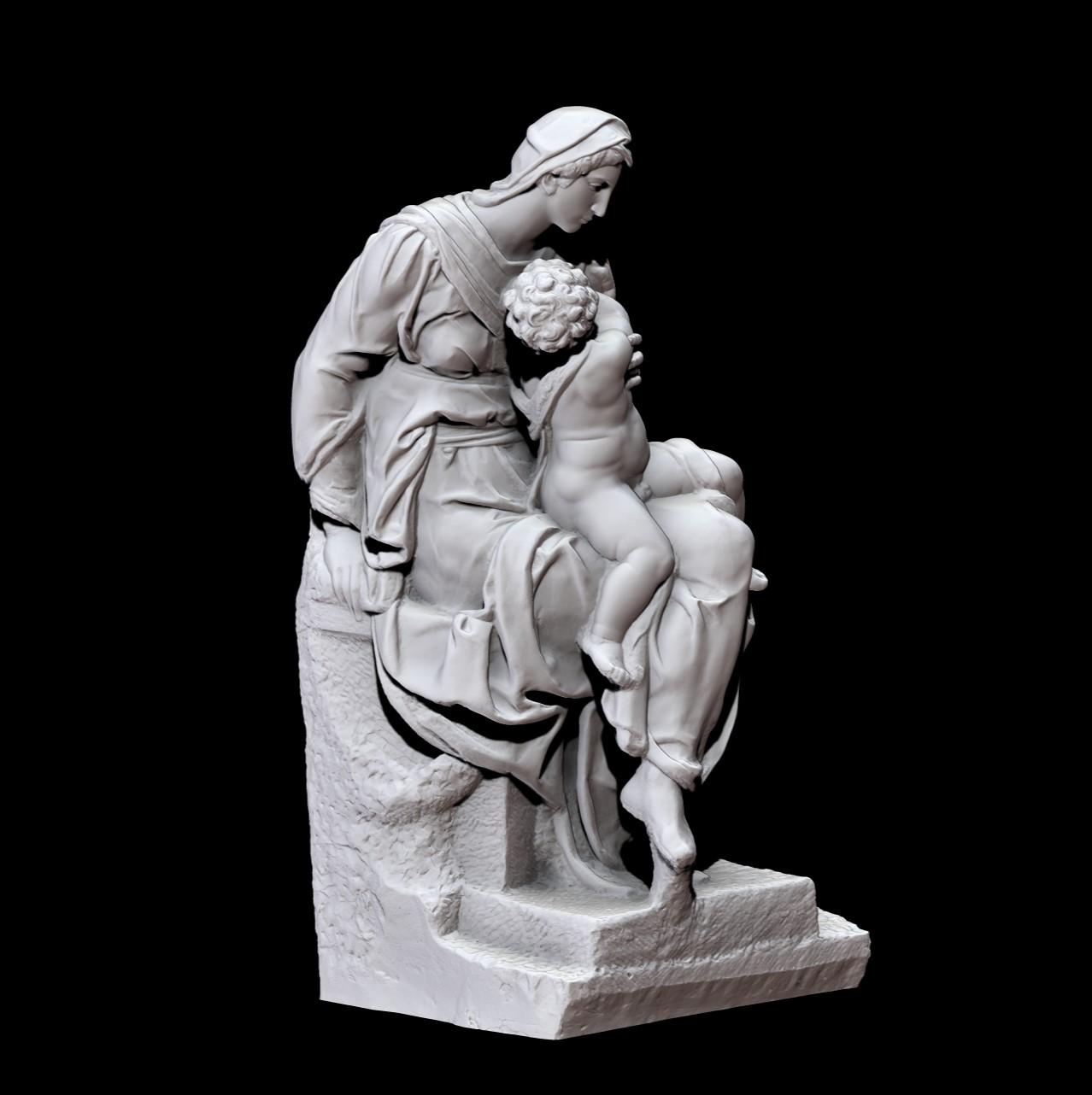 HANDPAINTED Medici Madonna - RESIN REPLICA