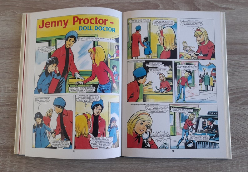 Bunty Das Buch für Mädchen 1973 Vintage U.K Comic Hardcover Jahresbuch Bild 10