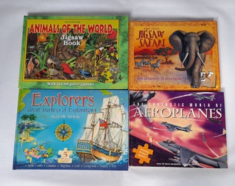 Childrens Jigsaw Puzzle Books Please Select Your Own Aeroplanes/Explorers/Safari/Animals