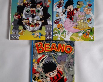 The Beano Annual 2003, 2005, 2006 Multi Listing Please Select Your Own Title Vintage U.K Comic Hardback Featuring Dennis The Menace