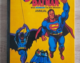 Superman Batman Annual Vintage Film/TV Comic Hardback Book (1977)