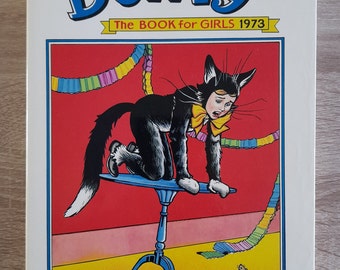 Bunty Das Buch für Mädchen 1973 Vintage U.K Comic Hardcover Jahresbuch