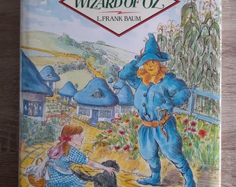 El mago de Oz de L. Frank Baum Vintage Childrens Hardback Book (Edición de 1989)