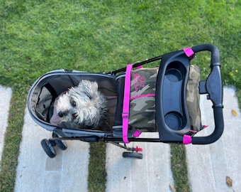 Functional Pet Stroller Organizer Pram Bag with Poop Bag Holder