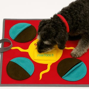 Snuffle Mat for Dogs – Solar System Themed Enrichment Toy | Interactive Dog Puzzle | Calming Sniffing Game