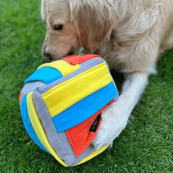 Cube à renifler JUMBO pour chiens pour grandes races, jouet à renifler