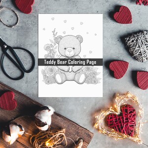 Teddy Bear Coloring Page