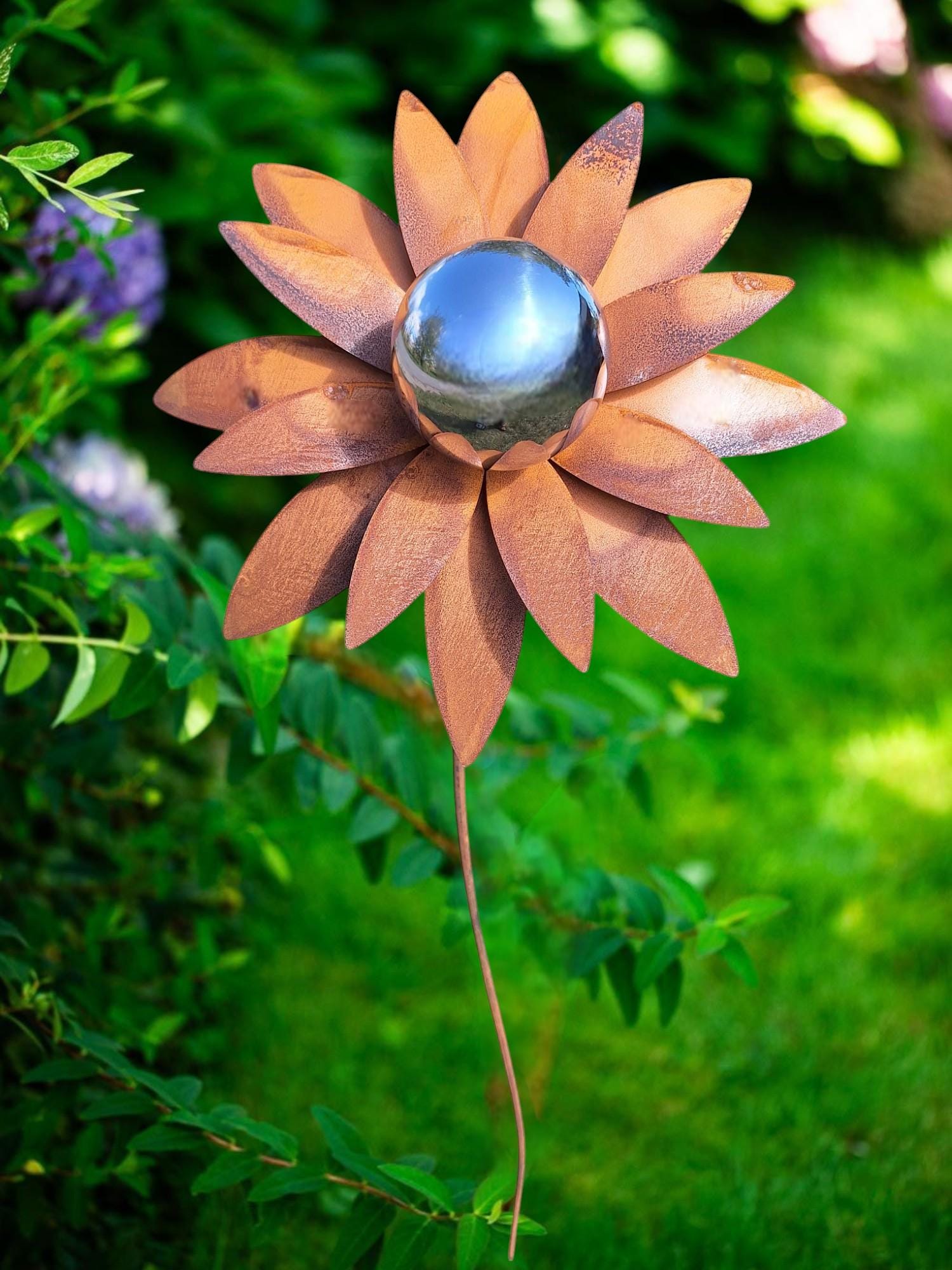 Bornhöft Gartenstecker ‚Paradiesvogel‘ Aus Metall Mit Edelrost – 165 Cm Rustikaler Blickfang Für Beet & Balkon
