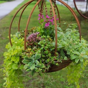 Metall blumenampel
