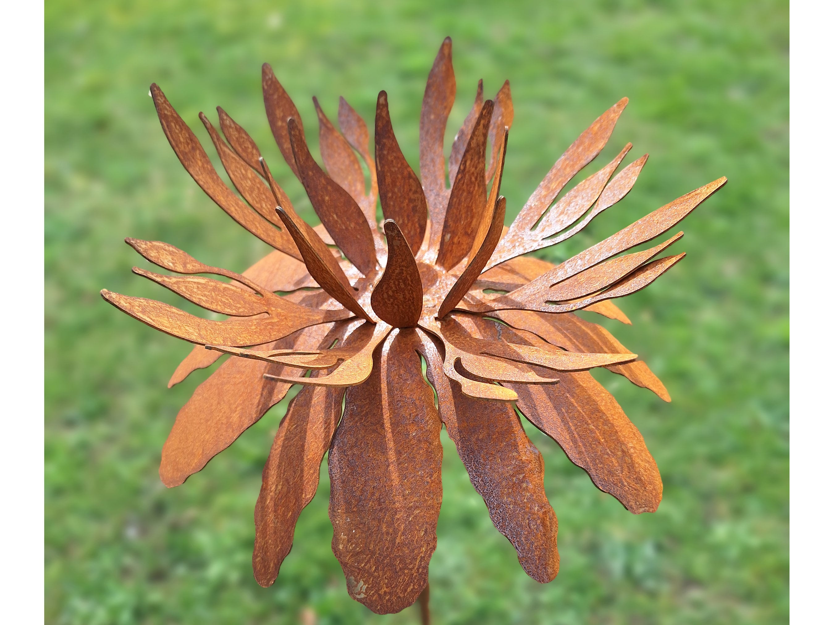 Bornhöft Gartenfee Edelrost XXL - 118cm Gartendeko Metall Figur Rostoptik