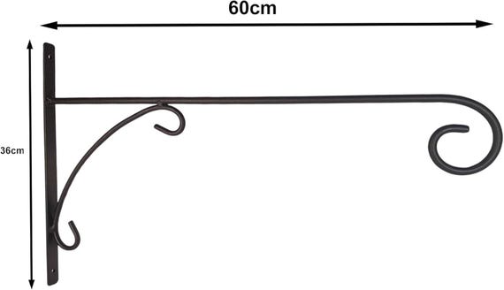Wandarm aus Eisen, Wandhalter fr Aussensterne,Aussenleuchten  Weihnachtsstern, Schwarz Pulverbeschichtet XXL 60cm x 36cm x 2,5cm,  Halterung - Etsy sterreich