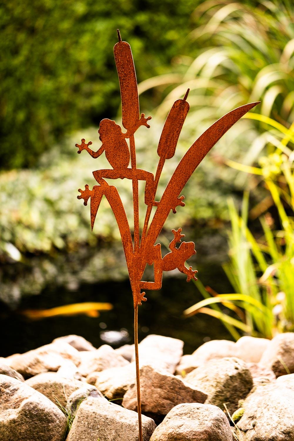 Bornhöft Edelrost-Schiff Als Pflanzgefäß – 65 Cm Hoch, 54 Cm Lang, Rustikale Gartendeko Für Teich, Beet Oder Terrasse, Aus Stahl Mit Rostpatina