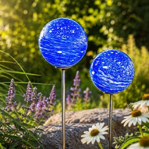 Blue garden ball