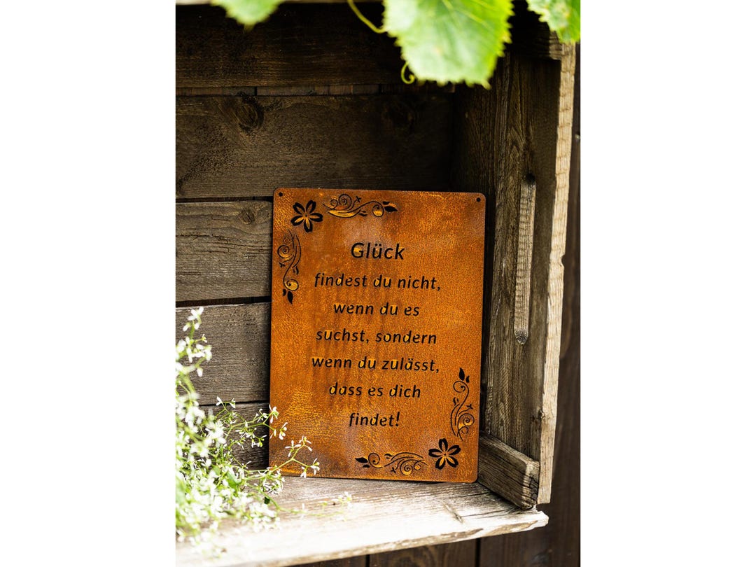 Sign, Saying, Rusty Garden Sign, Rust Patina for Hanging, Garden ...