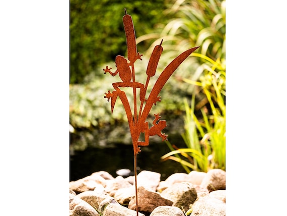 Bornhöft Gartenfee Edelrost XXL - 118cm Gartendeko Metall Figur Rostoptik