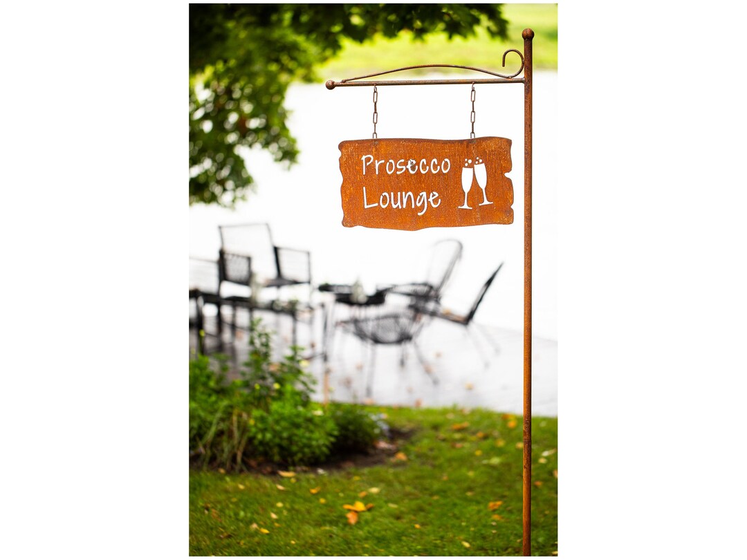 Holder Stand for Sign Saying Board Rusty Garden Sign Rust Rust for ...