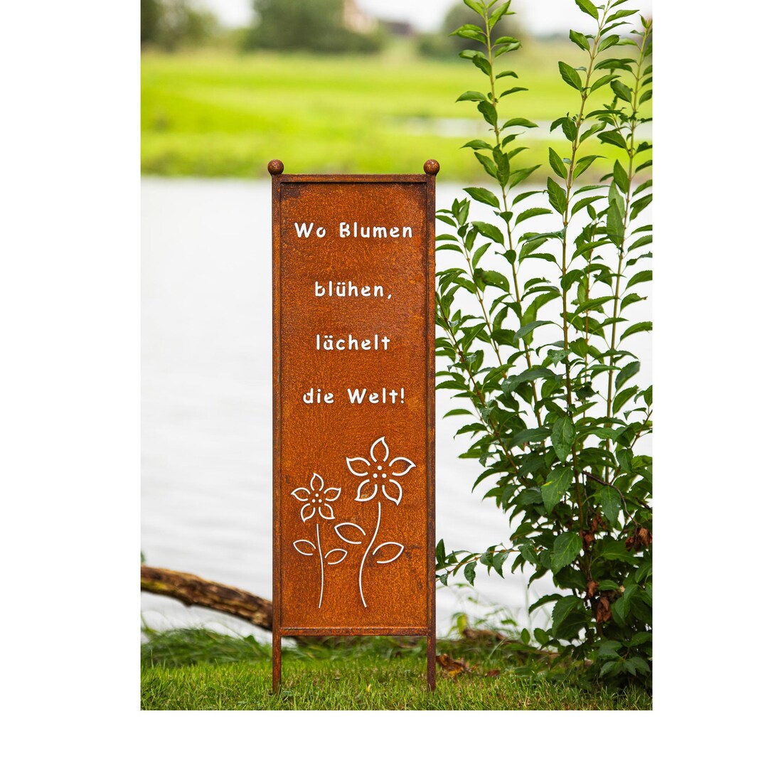 Rost Schild Mit Wunschtext