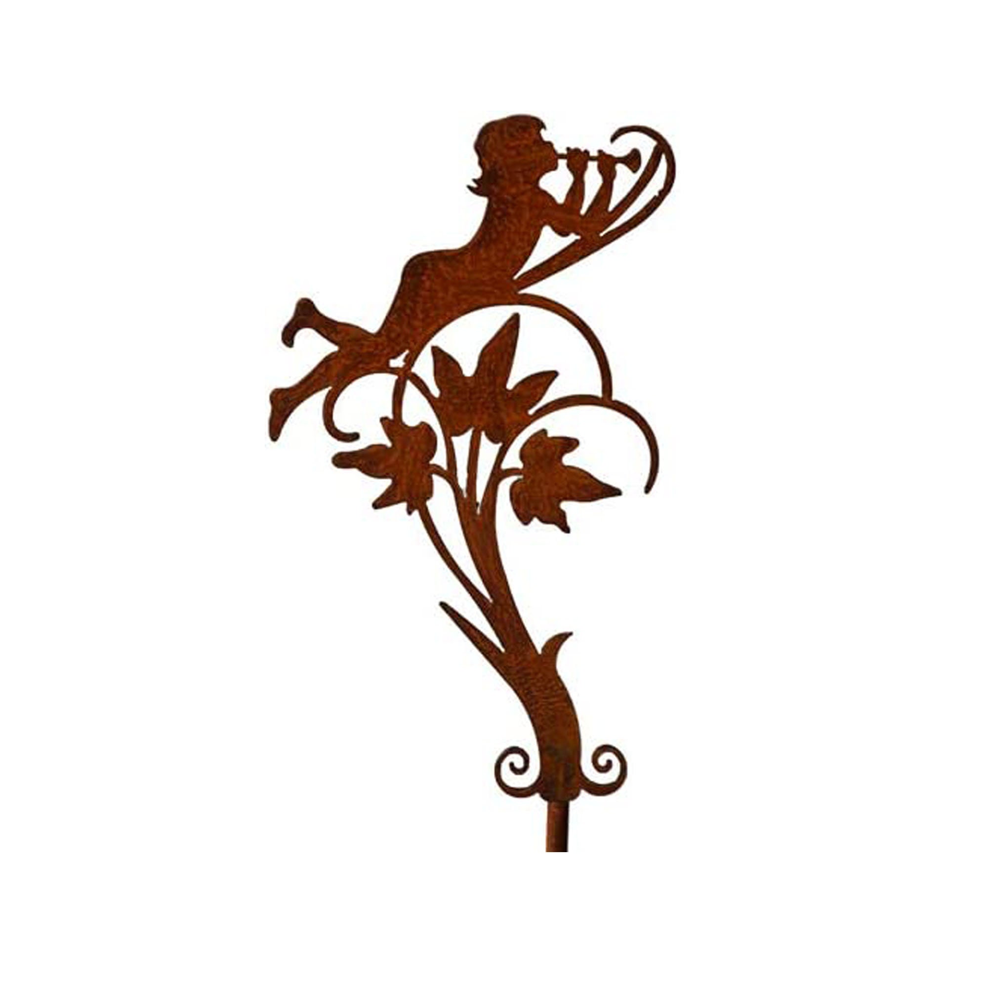 Bornhöft Gartenstecker Glockenblume Aus Edelrost - 116 Cm Hoch, Metall, Rostige Gartendeko - Einzigartiges Unikat Für Beet & Garten