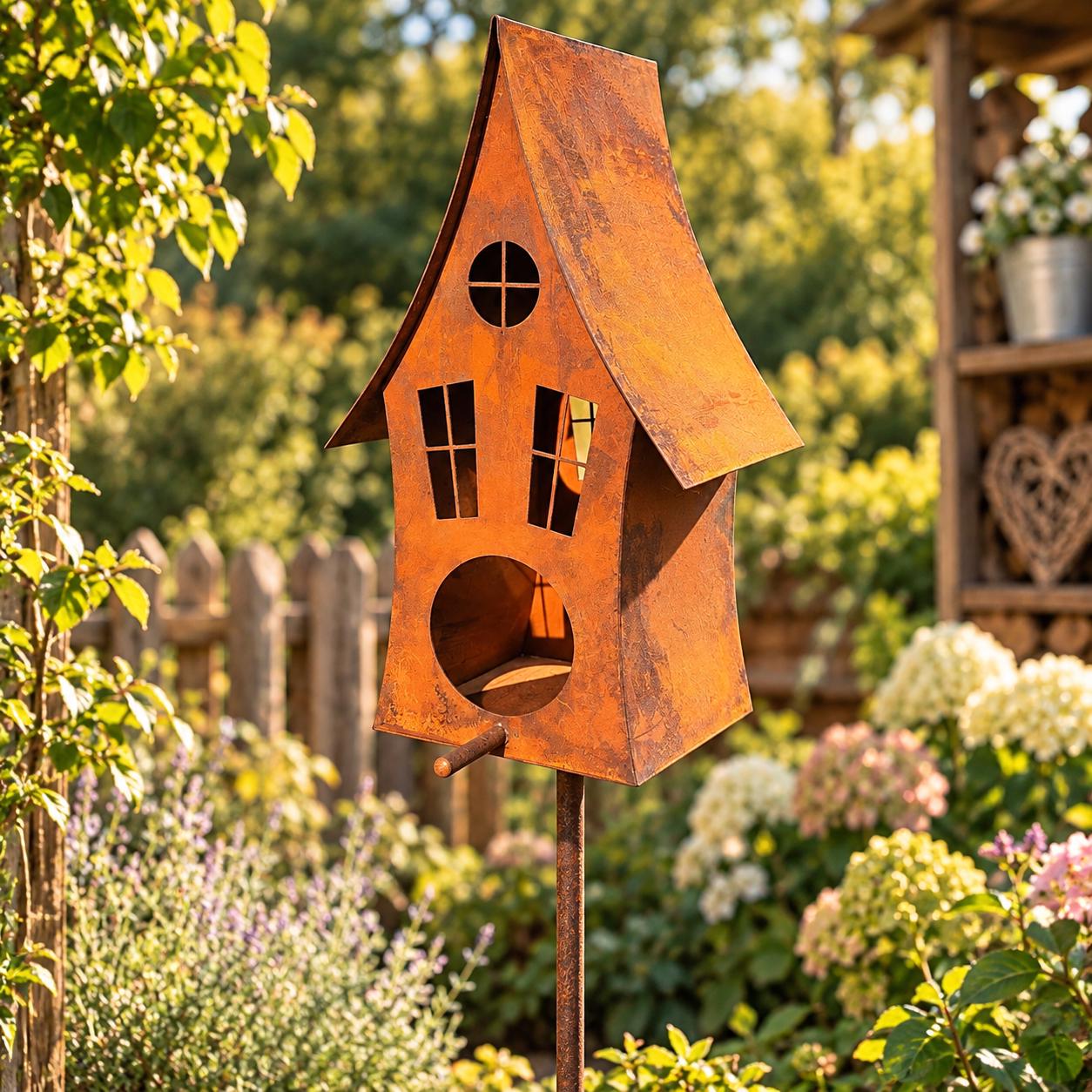 Gartenstecker metall