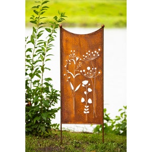 Sign saying board garden sign patina rust for inserting rusty garden decoration flowers flowers flower meadow garden stake patina bed plug