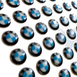 4 x Fjärrnyckelring Kupolformad reservdekal med emblemlogotyp 11 mm NY