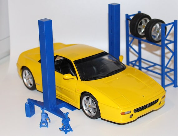 3D file Garage Accessories Diorama Pack (1/24) 🚗・3D printable