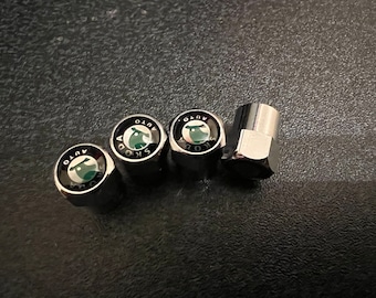 Shiny Chrome Skoda Dust Valve Caps - (Set of 4)