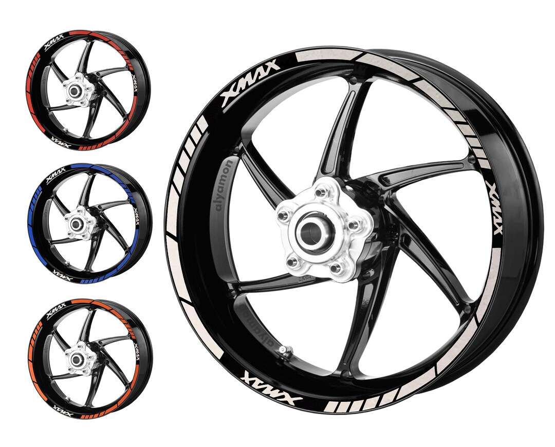 Yamaha Xmax Rim Sticker Reflective Motorcycle Rim Stickers Etsy