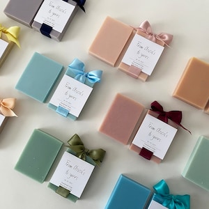 Set regalo di saponi vegani fatti a mano per gli ospiti, dal mio al tuo, bomboniere per la festa nuziale, regali per gli invitati al matrimonio, bomboniere per il baby shower, set da 10