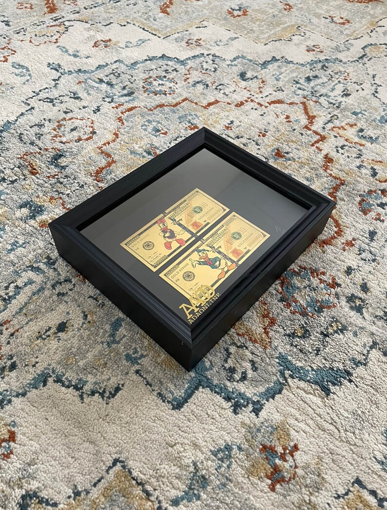 Maney Frame 24K Golden Donald Duck MONEY FRAME - Etsy