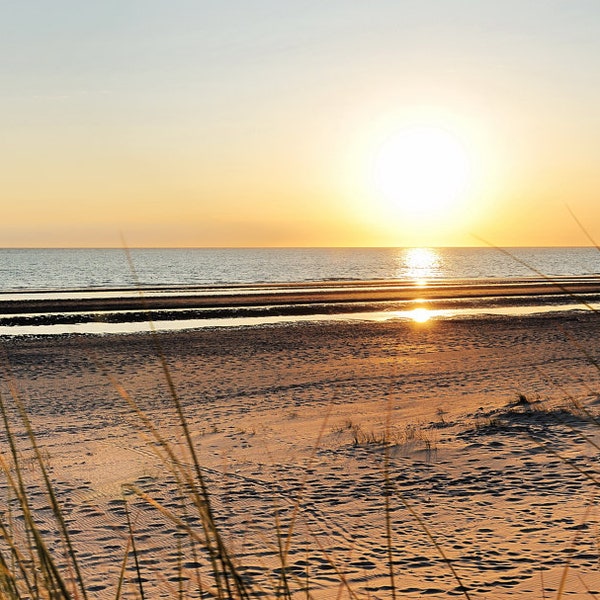 Postkarte Sonnenuntergang am Meer 13x18cm