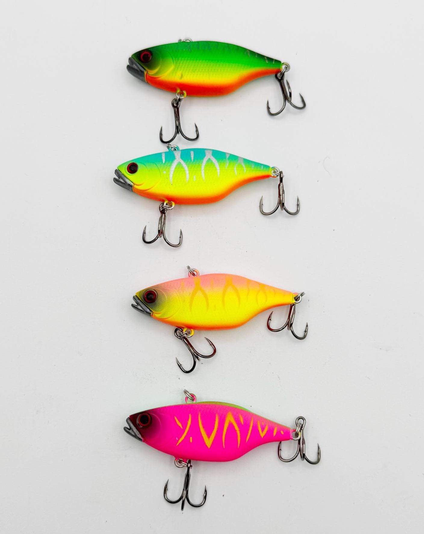 Ice Rattle Bait New! Rip Rattlers! 2 1/2 Inch Rattle Bait- Weighted Lip Ice Fishing ...