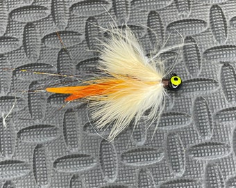 3 pack 1/4 ounce Finesse Marabou Jigs- Sand Minnow