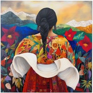 Nostalgia Guatemala El Salvador Mexican Guatemalan Chicano Latin American Boho Diego Rivera Style Art Print