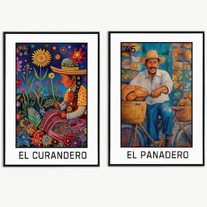 54 Loteria Wand Kunst Drucke (Mexikanisches Bingo) Original lateinamerikanisches Mexikanisches Spiel Spanisch Sofortiger Download 8x10 Loteria png jpg