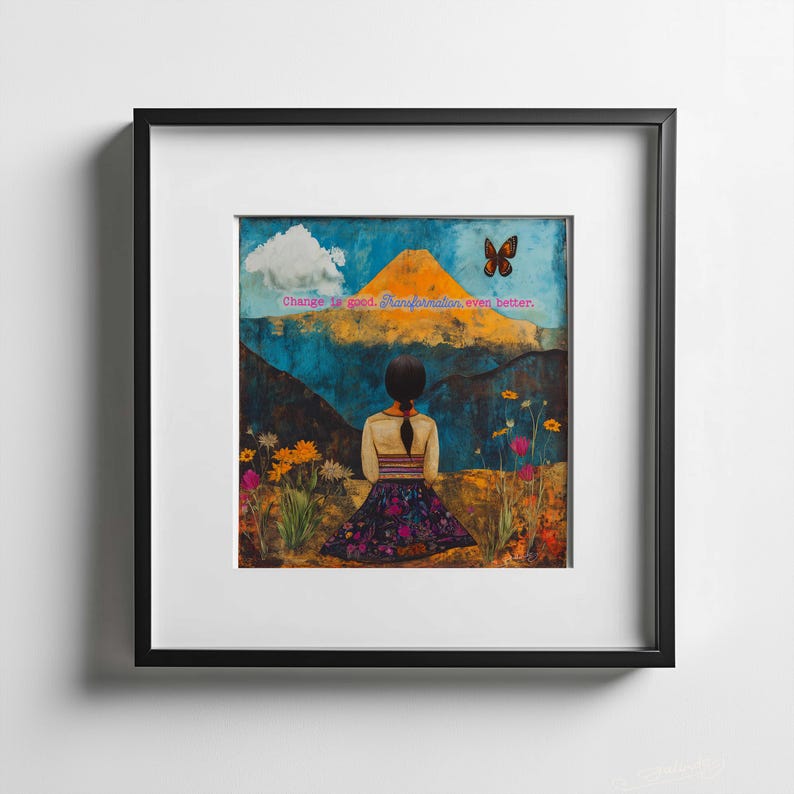 Transformation Premium Art Print Mexican Guatemalan Chicano Latin