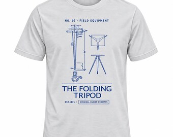 The Original Content Creator Tee, Vintage Tripod Camera Patent Art, Retro Photography Shirt, Gift for Influencer, Podcaster, YouTuber