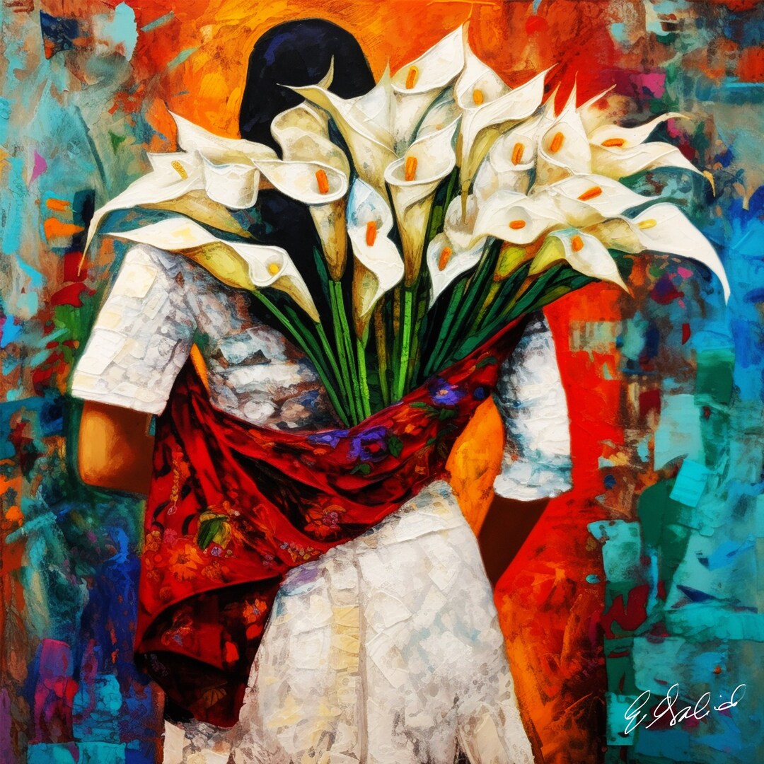 Calla Lilly Flower Vendor Guatemala El Salvador Mexican Guatemalan El