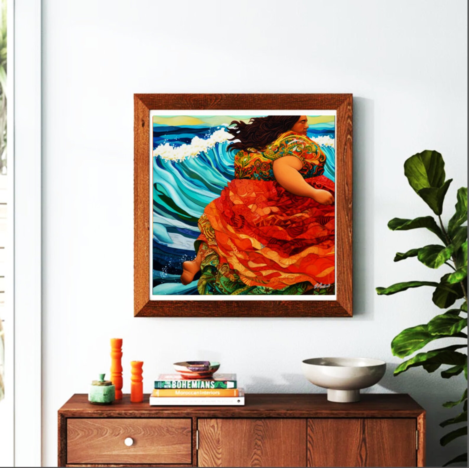 Lava Meets Sea Pele and Namaka Art Print hawaiian - Etsy