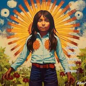Latina Girl Power Art Print: Spanish Illustration, Home Decor