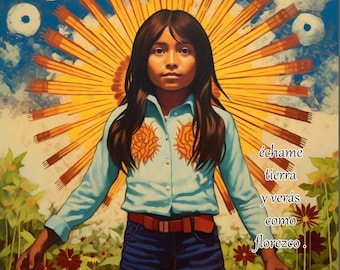 Lámina artística de Latina Girl Power: Ilustración española, decoración del hogar